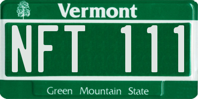 VT license plate NFT111