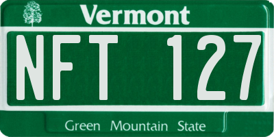 VT license plate NFT127
