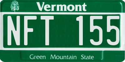 VT license plate NFT155
