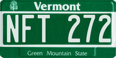 VT license plate NFT272