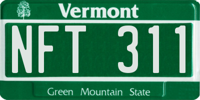VT license plate NFT311