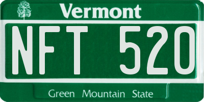 VT license plate NFT520