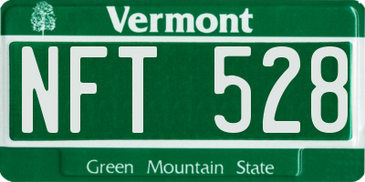 VT license plate NFT528
