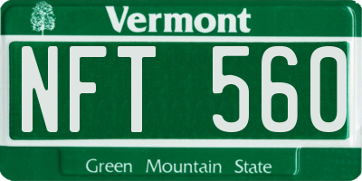 VT license plate NFT560