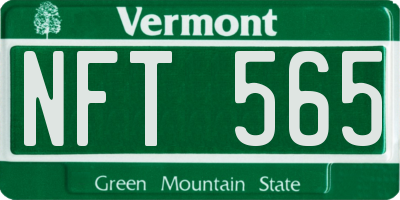 VT license plate NFT565