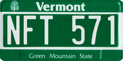 VT license plate NFT571