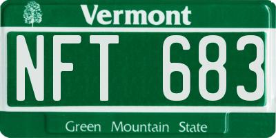 VT license plate NFT683