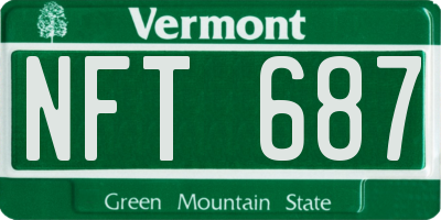 VT license plate NFT687