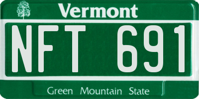 VT license plate NFT691