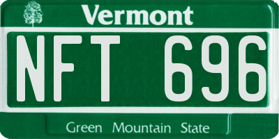 VT license plate NFT696