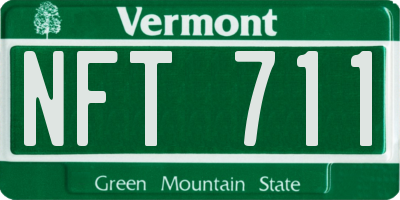 VT license plate NFT711