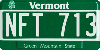 VT license plate NFT713