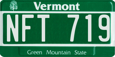 VT license plate NFT719