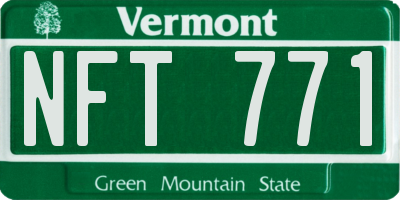 VT license plate NFT771
