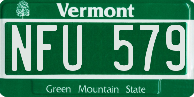 VT license plate NFU579