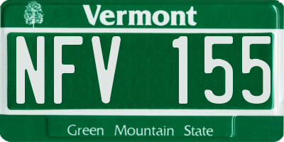 VT license plate NFV155