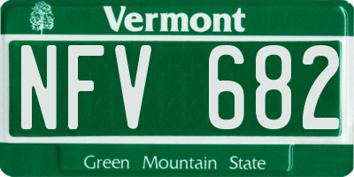VT license plate NFV682