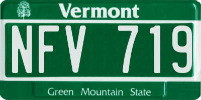 VT license plate NFV719