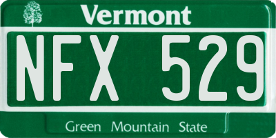 VT license plate NFX529