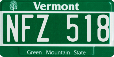 VT license plate NFZ518