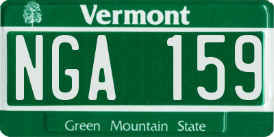 VT license plate NGA159