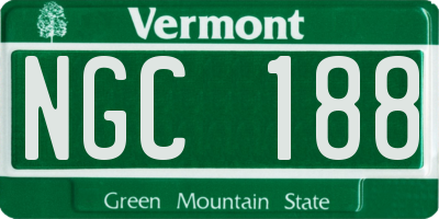 VT license plate NGC188