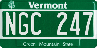 VT license plate NGC247