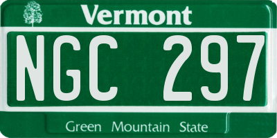 VT license plate NGC297