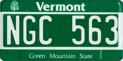 VT license plate NGC563
