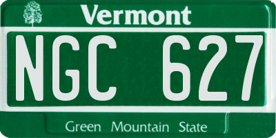 VT license plate NGC627