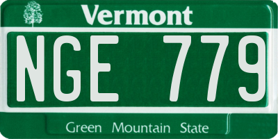VT license plate NGE779