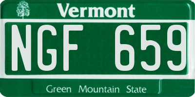 VT license plate NGF659