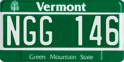 VT license plate NGG146