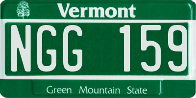 VT license plate NGG159