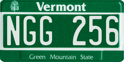 VT license plate NGG256