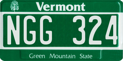 VT license plate NGG324