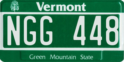 VT license plate NGG448