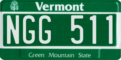 VT license plate NGG511