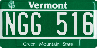 VT license plate NGG516