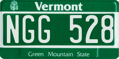 VT license plate NGG528