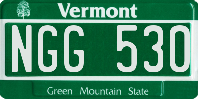 VT license plate NGG530