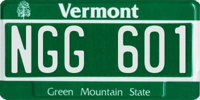 VT license plate NGG601