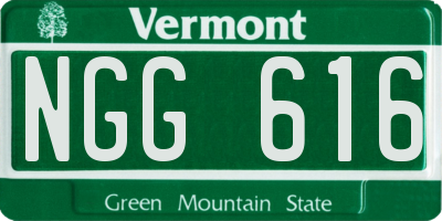 VT license plate NGG616
