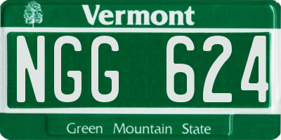 VT license plate NGG624