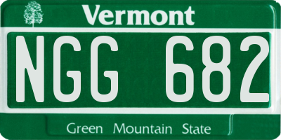 VT license plate NGG682