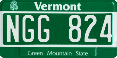 VT license plate NGG824