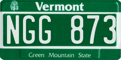 VT license plate NGG873