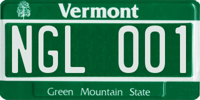 VT license plate NGL001