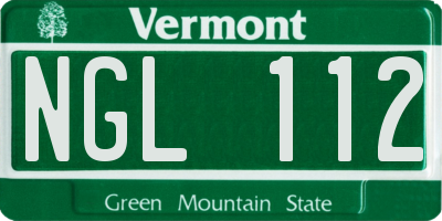 VT license plate NGL112