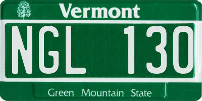 VT license plate NGL130